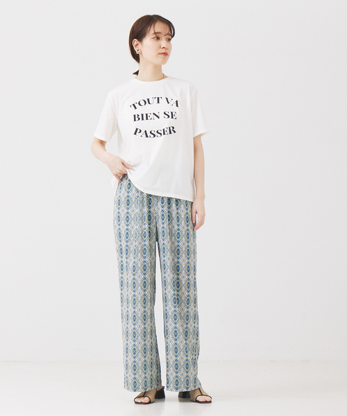 abahouse mavie（アバハウスマヴィ）の「コンパクトロゴＴシャツ（Tシャツ/カットソー・レディース・ホワイト系その他/チャコールグレー/グレー/ホワイト系その他2・フリー）」の5枚目の写真