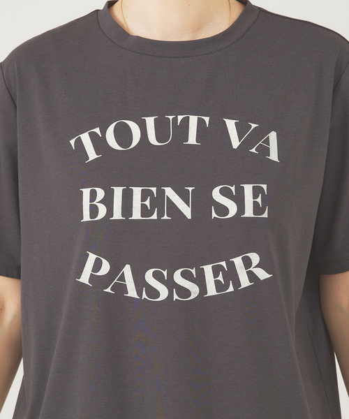abahouse mavie（アバハウスマヴィ）の「コンパクトロゴＴシャツ（Tシャツ/カットソー・レディース・ホワイト系その他/チャコールグレー/グレー/ホワイト系その他2・フリー）」の10枚目の写真