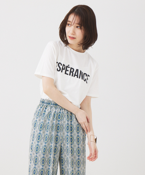 abahouse mavie（アバハウスマヴィ）の「コンパクトロゴＴシャツ（Tシャツ/カットソー・レディース・ホワイト系その他/チャコールグレー/グレー/ホワイト系その他2・フリー）」の12枚目の写真