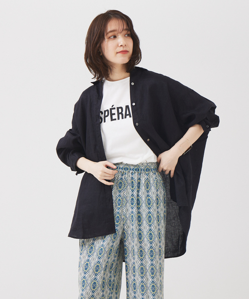 abahouse mavie（アバハウスマヴィ）の「コンパクトロゴＴシャツ（Tシャツ/カットソー・レディース・ホワイト系その他/チャコールグレー/グレー/ホワイト系その他2・フリー）」の14枚目の写真