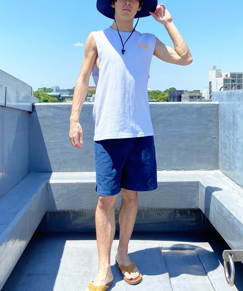 Quiksilver(クイックシルバー)の「QUIKSILVER/クイックシルバー ショートパンツ/ショーツ/短パン サーフ コーデュロイ QWS232010(その他パンツ・メンズ・ブルー/ベージュ・S/M)」の9枚目の写真
