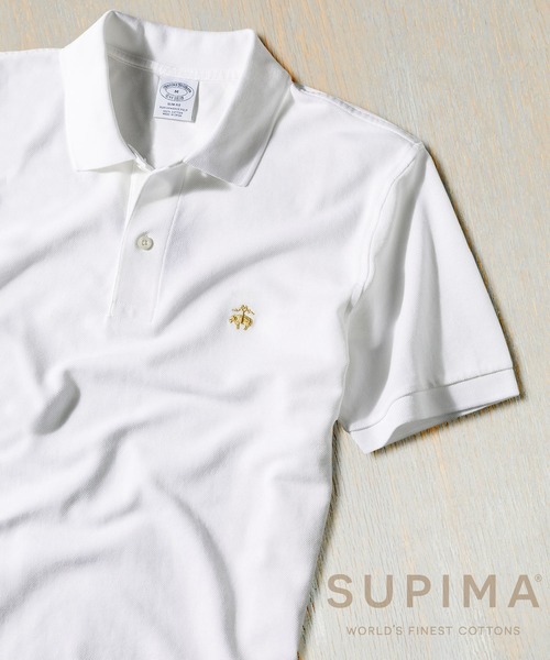 BROOKS BROTHERS(ブルックスブラザーズ)の「GF スーピマコットン ストレッチピケ パフォーマンス ポロシャツ Slim Fit(ポロシャツ・メンズ・レッド/チャコール/ダークグリーン/ホワイト・LARGE/MEDIUM/SMALL/X-LARGE/X-SMALL/XX-LARGE)」の2枚目の写真