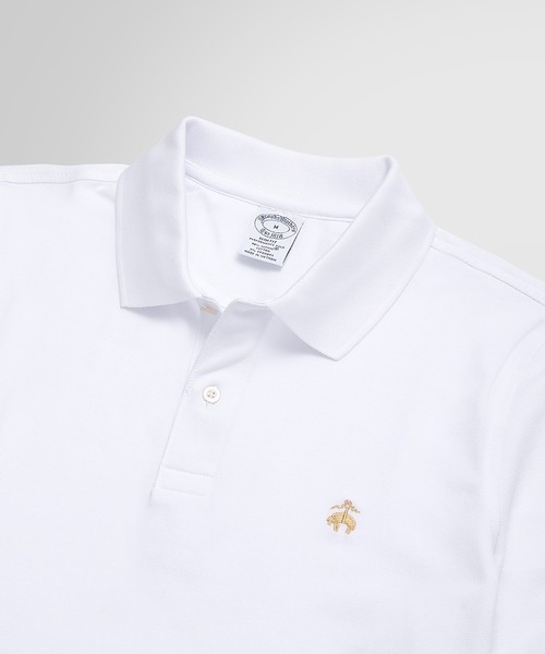 BROOKS BROTHERS(ブルックスブラザーズ)の「GF スーピマコットン ストレッチピケ パフォーマンス ポロシャツ Slim Fit(ポロシャツ・メンズ・レッド/チャコール/ダークグリーン/ホワイト・LARGE/MEDIUM/SMALL/X-LARGE/X-SMALL/XX-LARGE)」の6枚目の写真