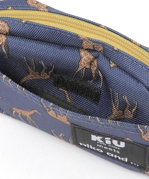 KiU（キウ）の「【KiU(キウ)】コラボアニマルポーチM（ポーチ・レディース・ベージュ/カーキ/ネイビー・0）」の9枚目の写真