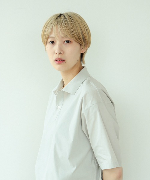 BEAMS（ビームス）の「BEAMS / フェイク イン ポロシャツ（ポロシャツ・メンズ・ライトグレー/ネイビー・M/L/XL/S）」の15枚目の写真