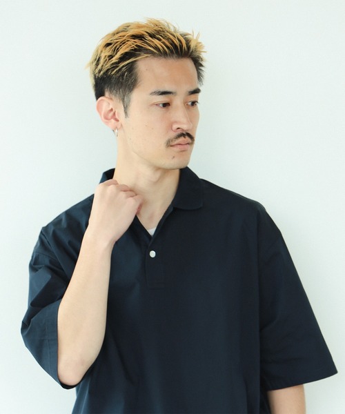 BEAMS（ビームス）の「BEAMS / フェイク イン ポロシャツ（ポロシャツ・メンズ・ライトグレー/ネイビー・M/L/XL/S）」の19枚目の写真