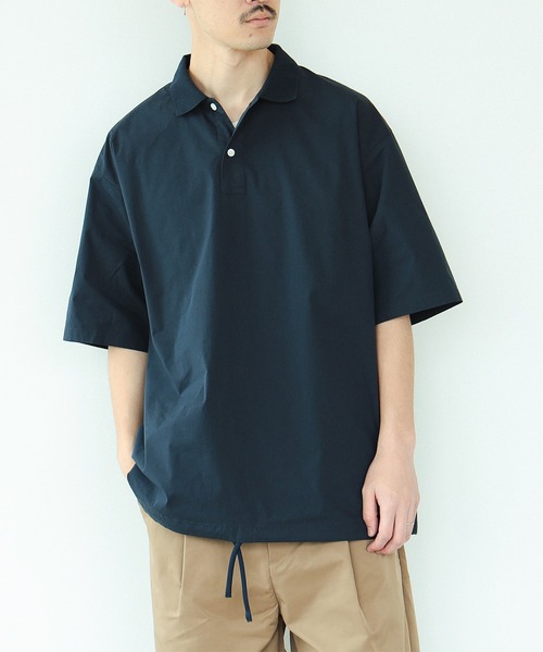 BEAMS（ビームス）の「BEAMS / フェイク イン ポロシャツ（ポロシャツ・メンズ・ライトグレー/ネイビー・M/L/XL/S）」の21枚目の写真