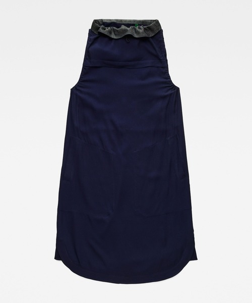 G-STAR(ジースター)の「MILLERY MOCK DRESS/ミリタリーディテールモックネックワンピース(ワンピース・レディース・ダークブルー・MEDIUM/SMALL/X-SMALL)」の5枚目の写真