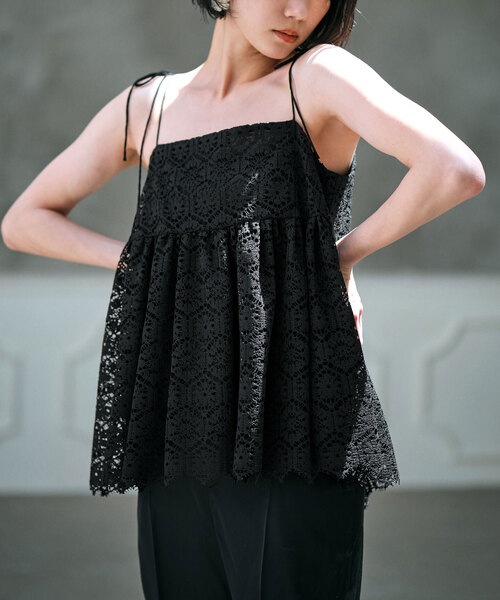 SLOBE IENA スローブイエナ　habi レースティアードブラウス SLOBE IENA（スローブイエナ）の「habi レースティアード