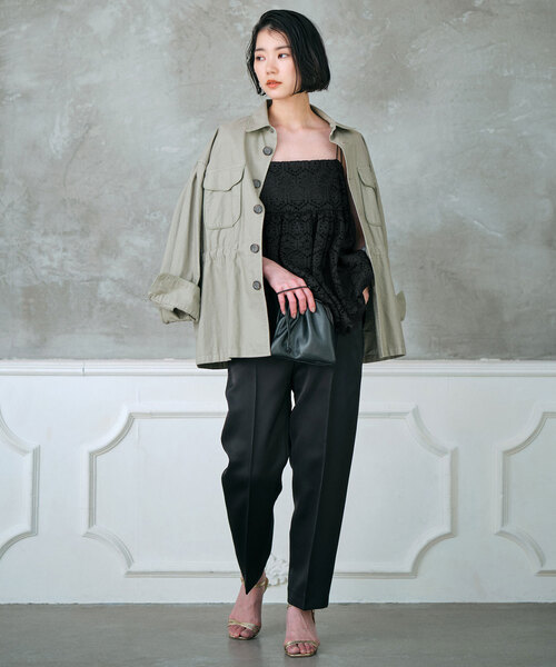 SLOBE IENA habi レースティアードブラウス SLOBE IENA（スローブイエナ）の「habi レースティアード