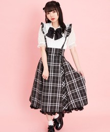 タックマチ裾プリーツスカート