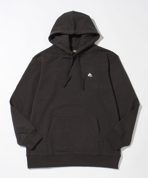 LOGOS park(ロゴスパーク)の「【LOGOS Park/ロゴスパーク】裏起毛 ワンポイントロゴ刺繍 プルオーバーパーカー(パーカー・レディース・スミクロ/カーキ/マスタード/グレイッシュベージュ・L/M)」の6枚目の写真