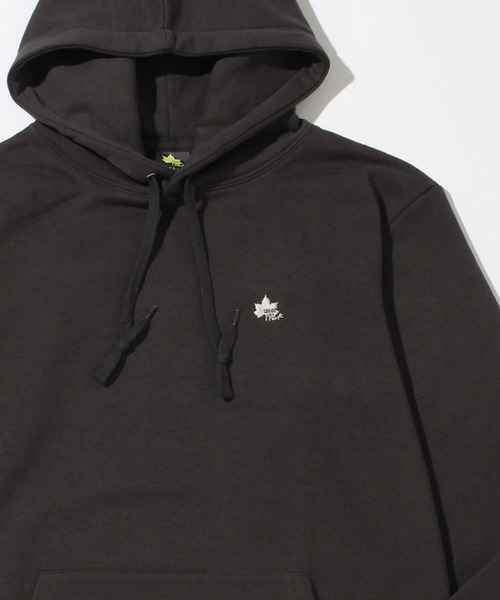 LOGOS park(ロゴスパーク)の「【LOGOS Park/ロゴスパーク】裏起毛 ワンポイントロゴ刺繍 プルオーバーパーカー(パーカー・レディース・スミクロ/カーキ/マスタード/グレイッシュベージュ・L/M)」の7枚目の写真