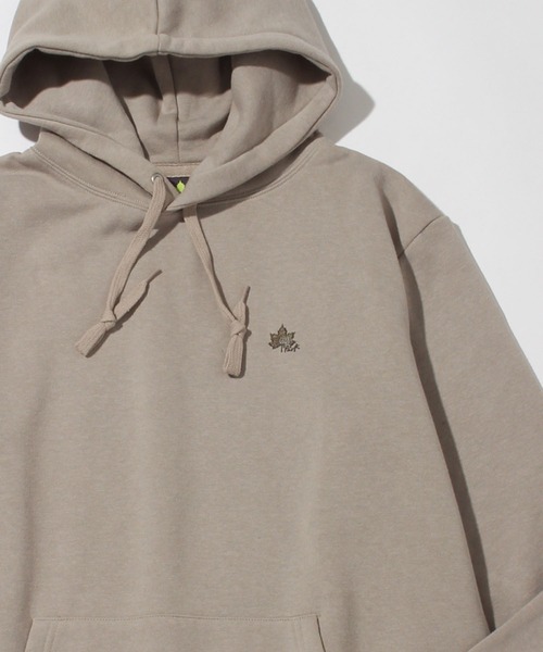 LOGOS park(ロゴスパーク)の「【LOGOS Park/ロゴスパーク】裏起毛 ワンポイントロゴ刺繍 プルオーバーパーカー(パーカー・レディース・スミクロ/カーキ/マスタード/グレイッシュベージュ・L/M)」の13枚目の写真