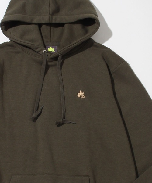 LOGOS park(ロゴスパーク)の「【LOGOS Park/ロゴスパーク】裏起毛 ワンポイントロゴ刺繍 プルオーバーパーカー(パーカー・レディース・スミクロ/カーキ/マスタード/グレイッシュベージュ・L/M)」の9枚目の写真