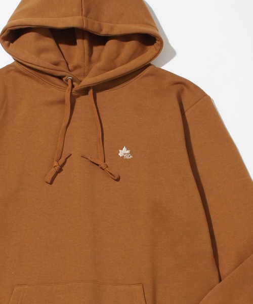 LOGOS park(ロゴスパーク)の「【LOGOS Park/ロゴスパーク】裏起毛 ワンポイントロゴ刺繍 プルオーバーパーカー(パーカー・レディース・スミクロ/カーキ/マスタード/グレイッシュベージュ・L/M)」の11枚目の写真