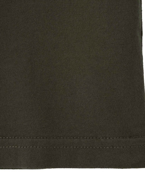 X-girl(エックスガール)の「GLITTER CIRCLE BACKGROUND FACE LOGO S/S BABY TEE(Tシャツ/カットソー・レディース・オリーブ/チャコール/ホワイト・S/M)」の7枚目の写真