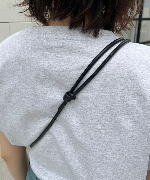 Me%(ミィパーセント)の「【サイズ調節可能】コードモバイルストラップ 968039(スマホグッズ・レディース・ブラウン/ブラック/パープル/グレー/アイボリー・FREE)」の16枚目の写真