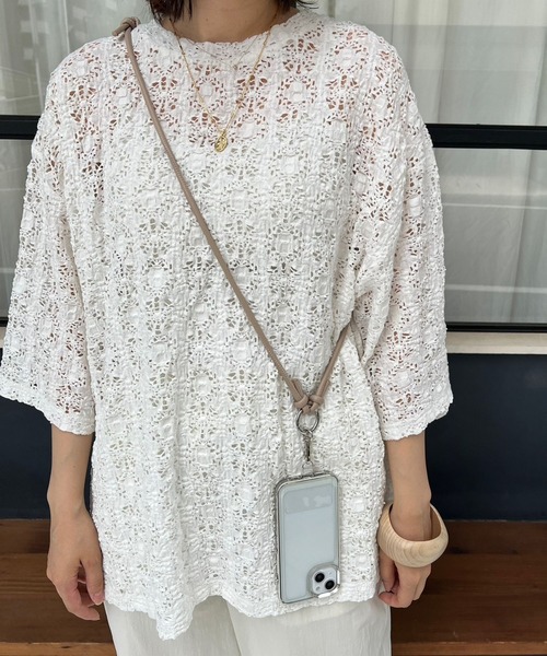 Me%(ミィパーセント)の「【サイズ調節可能】コードモバイルストラップ 968039(スマホグッズ・レディース・ブラウン/ブラック/パープル/グレー/アイボリー・FREE)」の6枚目の写真