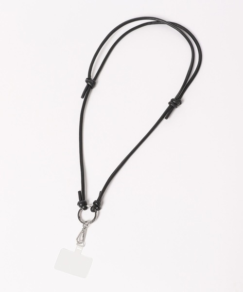 Me%(ミィパーセント)の「【サイズ調節可能】コードモバイルストラップ 968039(スマホグッズ・レディース・ブラウン/ブラック/パープル/グレー/アイボリー・FREE)」の8枚目の写真