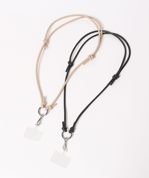 Me%(ミィパーセント)の「【サイズ調節可能】コードモバイルストラップ 968039(スマホグッズ・レディース・ブラウン/ブラック/パープル/グレー/アイボリー・FREE)」の18枚目の写真