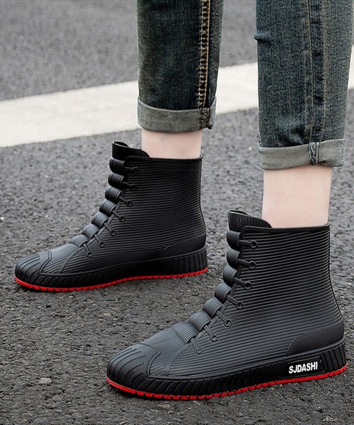 aimoha（アイモハ）の「aimoha men完全防水レインブーツ（レインシューズ・メンズ・ブルー/レッド/ブラック/イエロー/グレー・26.0cm/25.0cm/26.5cm/27.0cm/25.5cm/27.5cm/24.5cm）」の8枚目の写真