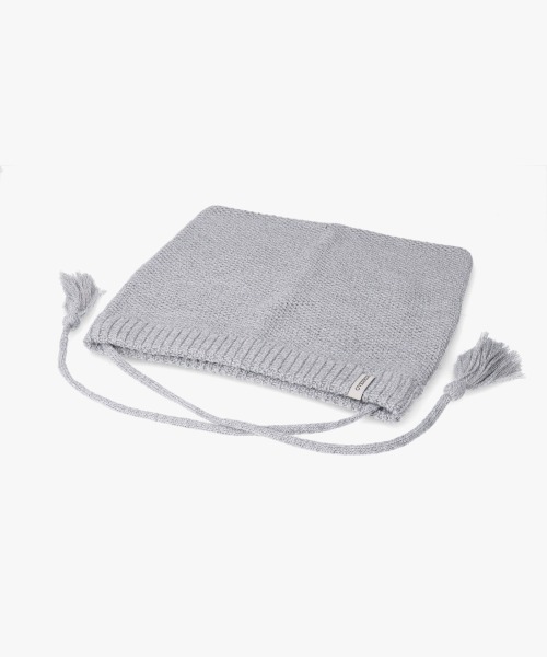 OVERRIDE（オーバーライド）の「【mini12月号掲載】OVERRIDE KNIT LOOSE CAT BEANIE SG / オーバーライド（ニットキャップ/ビーニー・レディース・グレー/ブラック/レッド・57~59cm）」の6枚目の写真