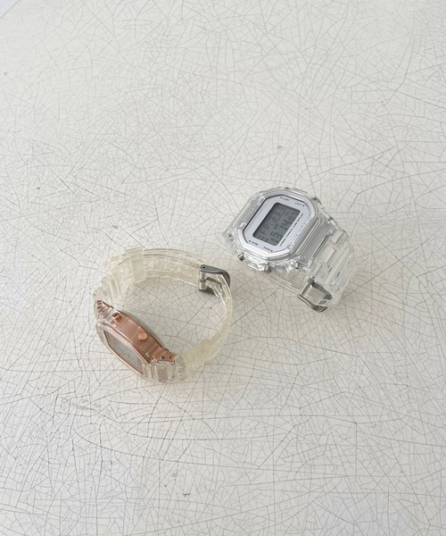 Me%（ミィパーセント）の「クリアタキノウウォッチ（アナログ腕時計・レディース・ブラウン/グレー・FREE）」の6枚目の写真