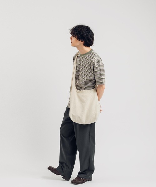 MUHET(ミュエータ)の「マルチボーダーTシャツ(Tシャツ/カットソー・レディース・ネイビー/カーキ・MEDIUM/X-LARGE)」の15枚目の写真
