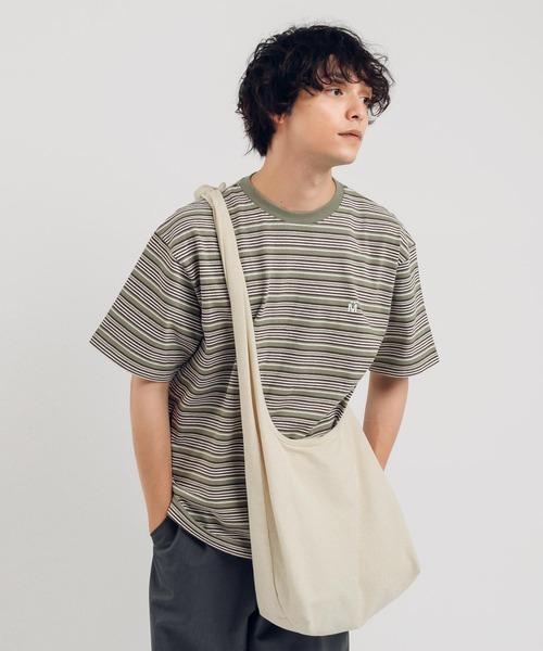 MUHET(ミュエータ)の「マルチボーダーTシャツ(Tシャツ/カットソー・レディース・ネイビー/カーキ・MEDIUM/X-LARGE)」の19枚目の写真