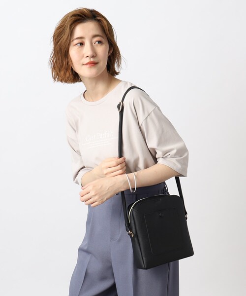 grove（グローブ）の「◆スクエアフォルムのトレンドのシンプルコンパクトショルダー（ショルダーバッグ・レディース・ブラック/ライトグレー/ピンク系/ベージュ系その他7/ブルー/レッド系1・00）」の13枚目の写真