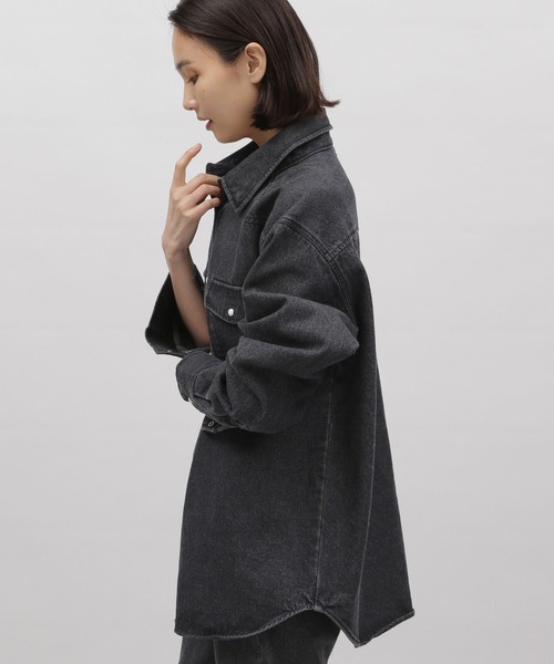 LAKOLE（ラコレ）の「デニムウエスタンBIGシャツ / 975966（シャツ/ブラウス・レディース・ブラック/ネイビー/ブルー・SMALL/MEDIUM）」の22枚目の写真