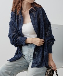 【WEB限定商品】フラワージャガードシャツ