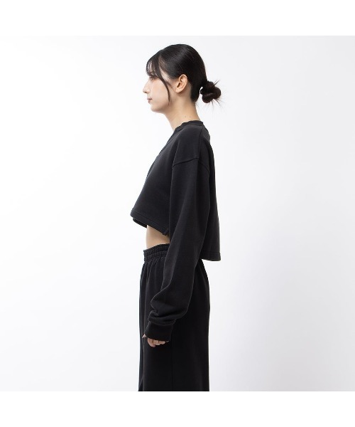Reebok(リーボック)の「コットン カバーアップ スウェット / CL WDE COTTON FT COVERUP(スウェット・レディース・ヘザーグレー/ローズ/ブラック・MEDIUM/LARGE/XX-LARGE/SMALL/X-LARGE)」の4枚目の写真