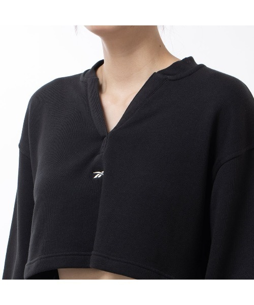 Reebok(リーボック)の「コットン カバーアップ スウェット / CL WDE COTTON FT COVERUP(スウェット・レディース・ヘザーグレー/ローズ/ブラック・MEDIUM/LARGE/XX-LARGE/SMALL/X-LARGE)」の5枚目の写真