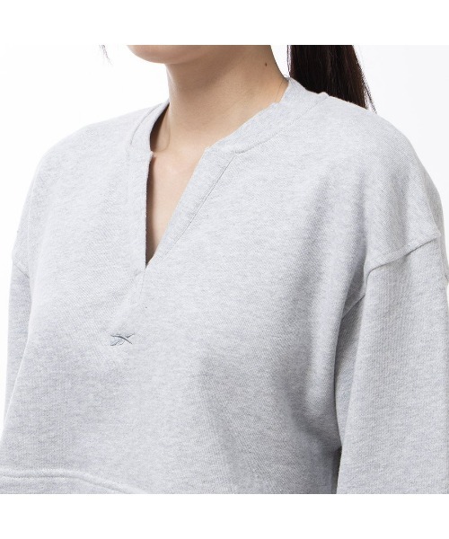 Reebok(リーボック)の「コットン カバーアップ スウェット / CL WDE COTTON FT COVERUP(スウェット・レディース・ヘザーグレー/ローズ/ブラック・MEDIUM/LARGE/XX-LARGE/SMALL/X-LARGE)」の8枚目の写真