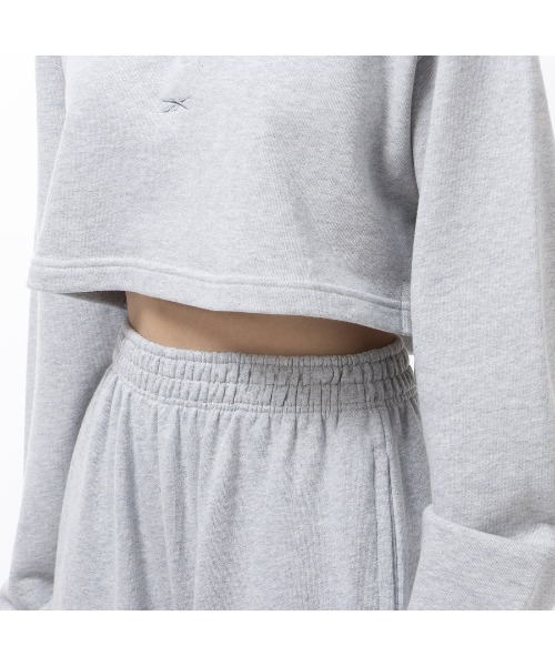 Reebok(リーボック)の「コットン カバーアップ スウェット / CL WDE COTTON FT COVERUP(スウェット・レディース・ヘザーグレー/ローズ/ブラック・MEDIUM/LARGE/XX-LARGE/SMALL/X-LARGE)」の9枚目の写真
