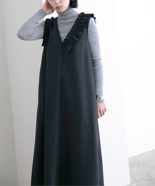 Eimee Law（エイミーロウ）の「アシメフリル Vネックジャンスカ