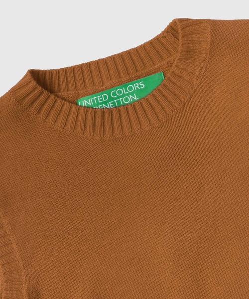 ユナイテッド カラーズ オブ ベネトン UNITED COLORS OF BENETTON. クルーネックサイドスリットニットベスト・ジレ （70G） BENETTON (UNITED COLORS OF BENETTON)（ベネトンユナイテッド