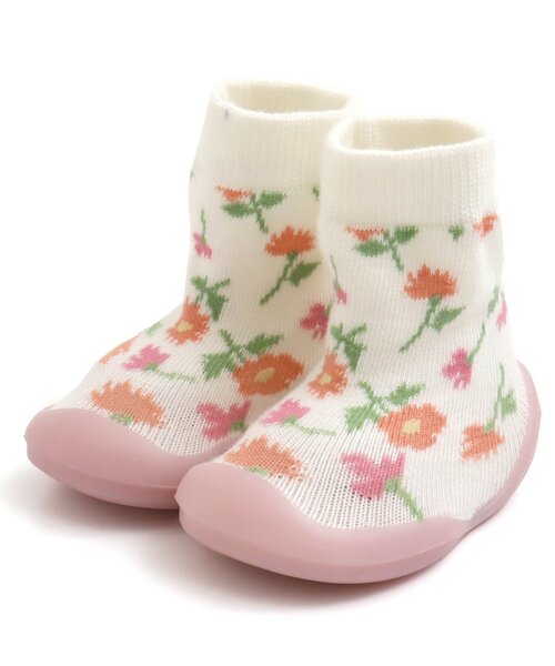 BREEZE(ブリーズ)の「総柄ベビーソックスブーティー(ベビーシューズ/ベビーソックス・キッズ・ベージュ/その他3/キャメル/アイボリー・12.5/11.5)」の18枚目の写真