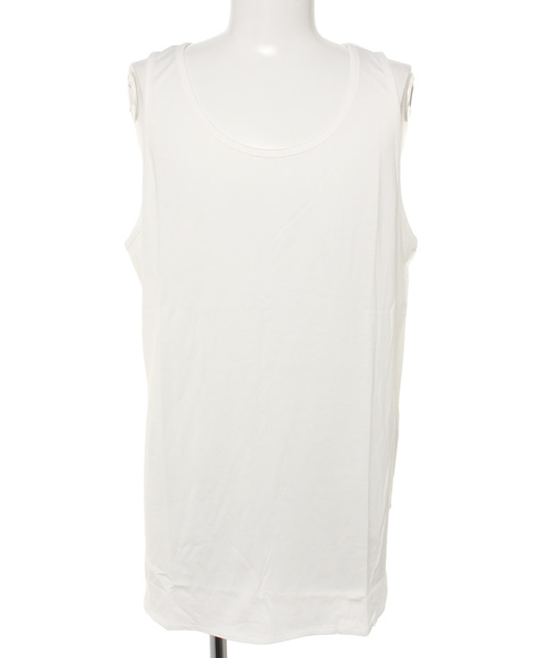 WEGO(ウィゴー)の「WEGO/ラウンドタンクトップ(タンクトップ・メンズ・ホワイト/ブラック系その他/ブラック・LARGE/MEDIUM)」の2枚目の写真