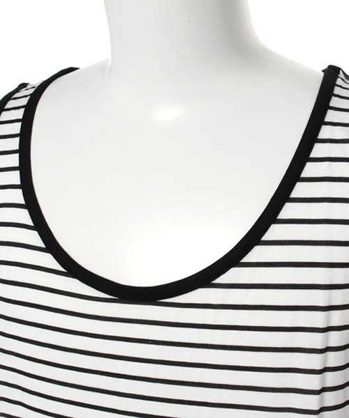 WEGO(ウィゴー)の「WEGO/ラウンドタンクトップ(タンクトップ・メンズ・ホワイト/ブラック系その他/ブラック・LARGE/MEDIUM)」の7枚目の写真