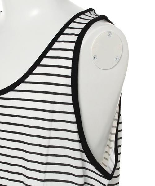 WEGO(ウィゴー)の「WEGO/ラウンドタンクトップ(タンクトップ・メンズ・ホワイト/ブラック系その他/ブラック・LARGE/MEDIUM)」の6枚目の写真