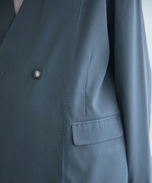 aimoha(アイモハ)の「aimoha menノーカラージャケット(ノーカラージャケット・メンズ・グレー/ブラック・M/L/XL)」の3枚目の写真