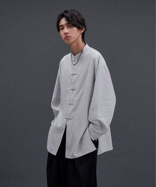 Ellno Loset（エルノロゼット）の「ジャガードチャイナシャツ（シャツ 