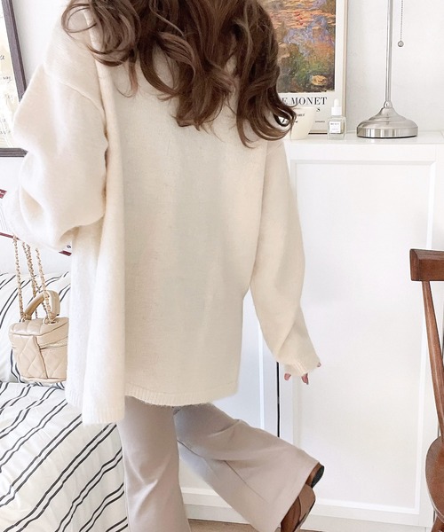 mily bilet(ミウィビレット)の「【mily bilet】一点投入で今っぽさUP。キャミソールアンサンブルニット(ニット/セーター・レディース・アイボリー/ブラック/ベージュ系その他・X-LARGE/SMALL/MEDIUM/LARGE)」の13枚目の写真