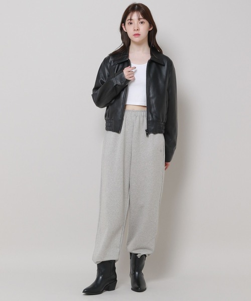 3.3 Field Trip （3.3フィールドトリップ）の「3.3 Field Trip／ロゴワイドプルオーバーパンツ　2985575（スウェットパンツ・レディース・ネイビー/クリーム/グレー・FREE）」の10枚目の写真