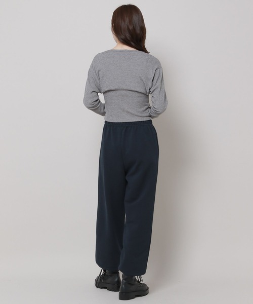 3.3 Field Trip （3.3フィールドトリップ）の「3.3 Field Trip／ロゴワイドプルオーバーパンツ　2985575（スウェットパンツ・レディース・ネイビー/クリーム/グレー・FREE）」の17枚目の写真