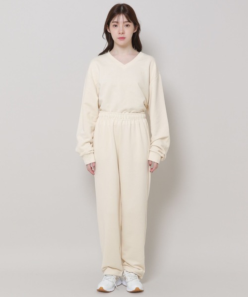 3.3 Field Trip （3.3フィールドトリップ）の「3.3 Field Trip／ロゴワイドプルオーバーパンツ　2985575（スウェットパンツ・レディース・ネイビー/クリーム/グレー・FREE）」の21枚目の写真