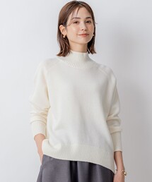 【8色展開・WEB限定】ウールカシミヤミックス ハイネック ニット